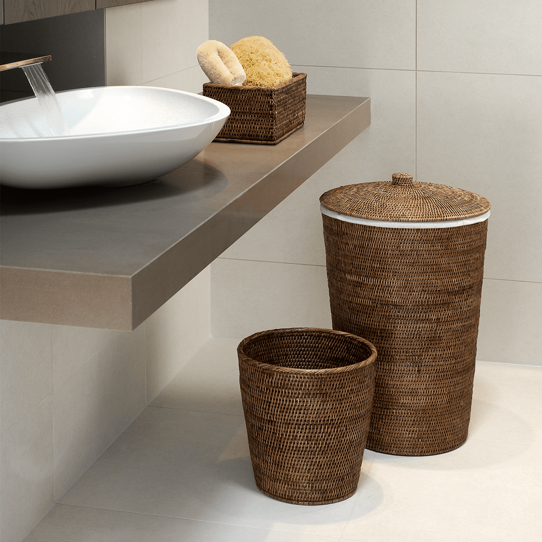 Decor Walther Wasmand Verfijnd - BASKET WB, donker rotan. - Cees Pronk Store