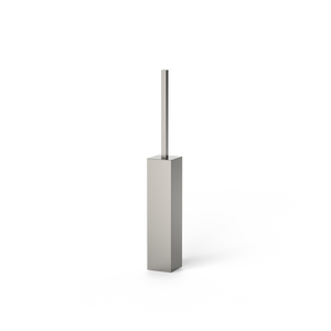 Corner Toilet Brush Free Standing - Satined Nickel