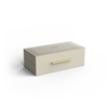 Multi purpose box - Beige - faux leather Box S