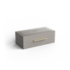 Multi purpose box - Taupe - faux leather Box S