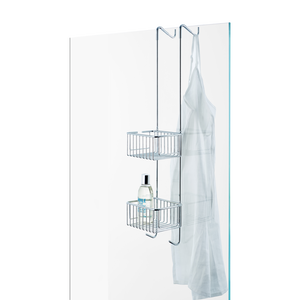 Hang up basket for shower cabin chrome