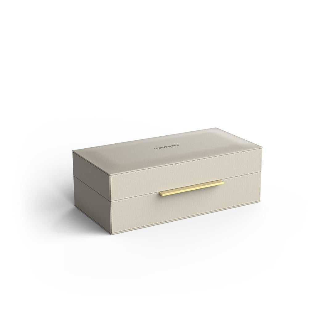 Multifunctionele box - BROWNIE BOX S, beige/goud.