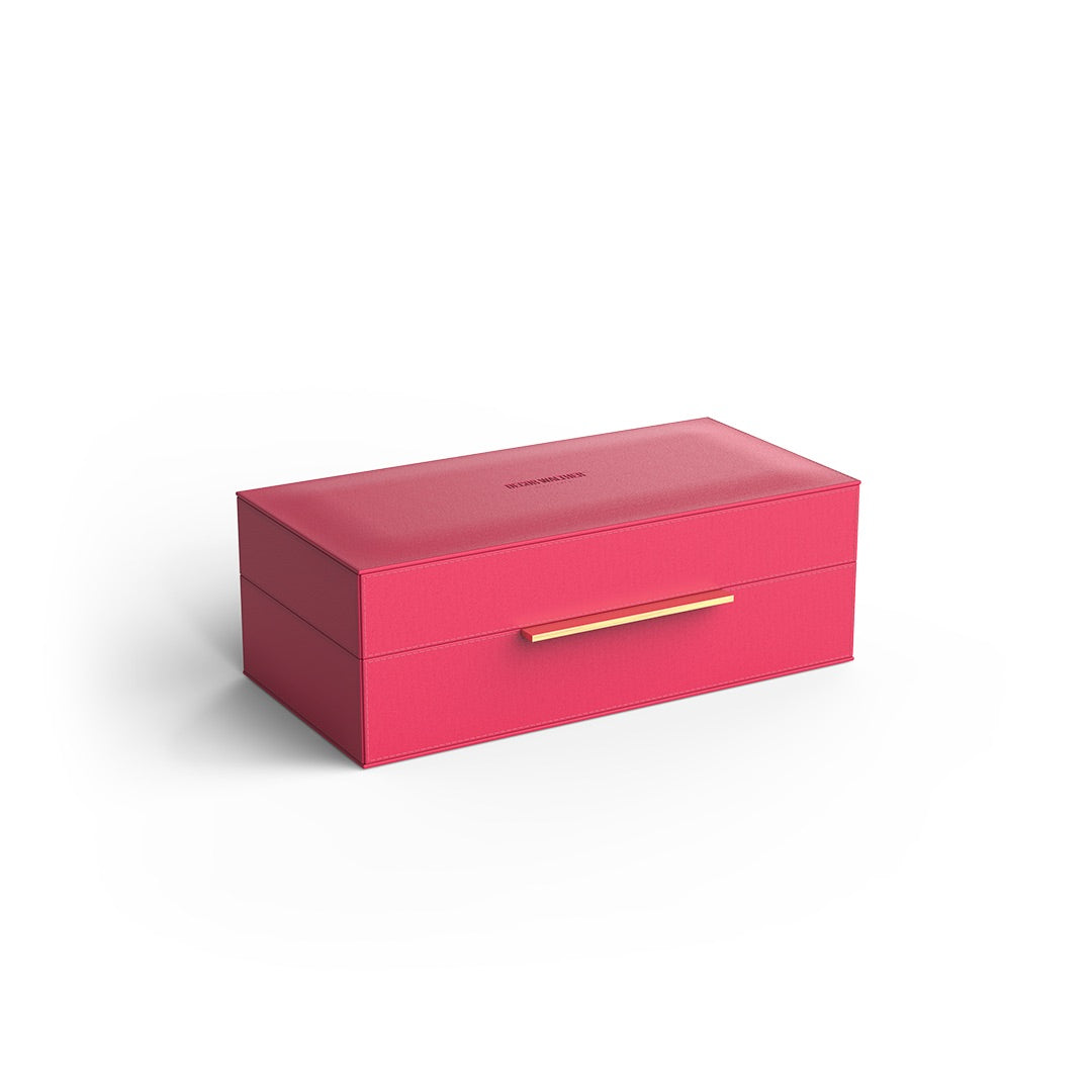 Multifunctionele box - BROWNIE BOX S, magenta/goud.