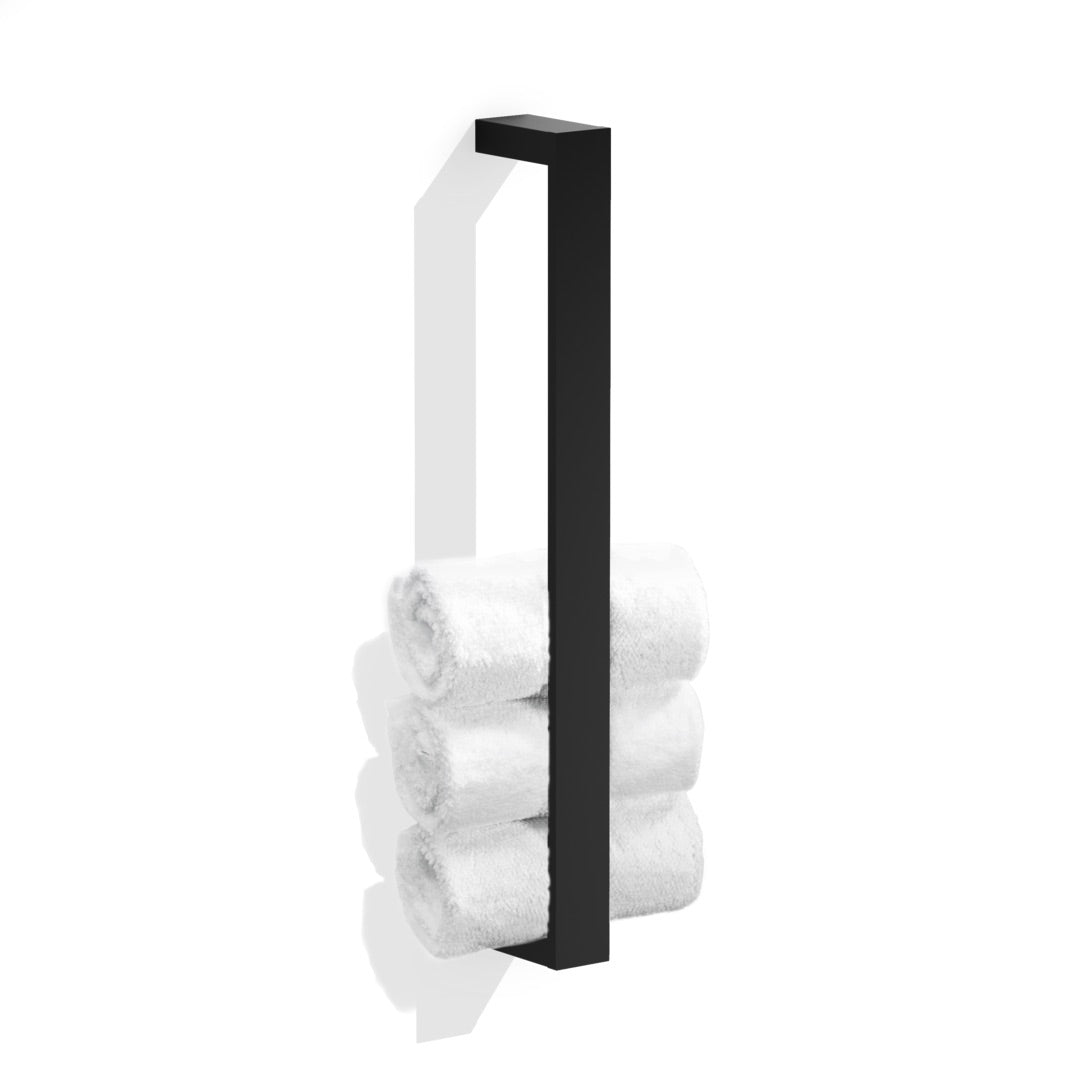 Towel holder - GTH, matt black.