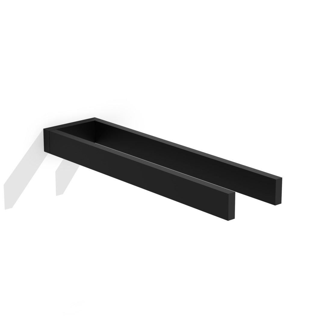 Towel holder - HTH 2, matt black.