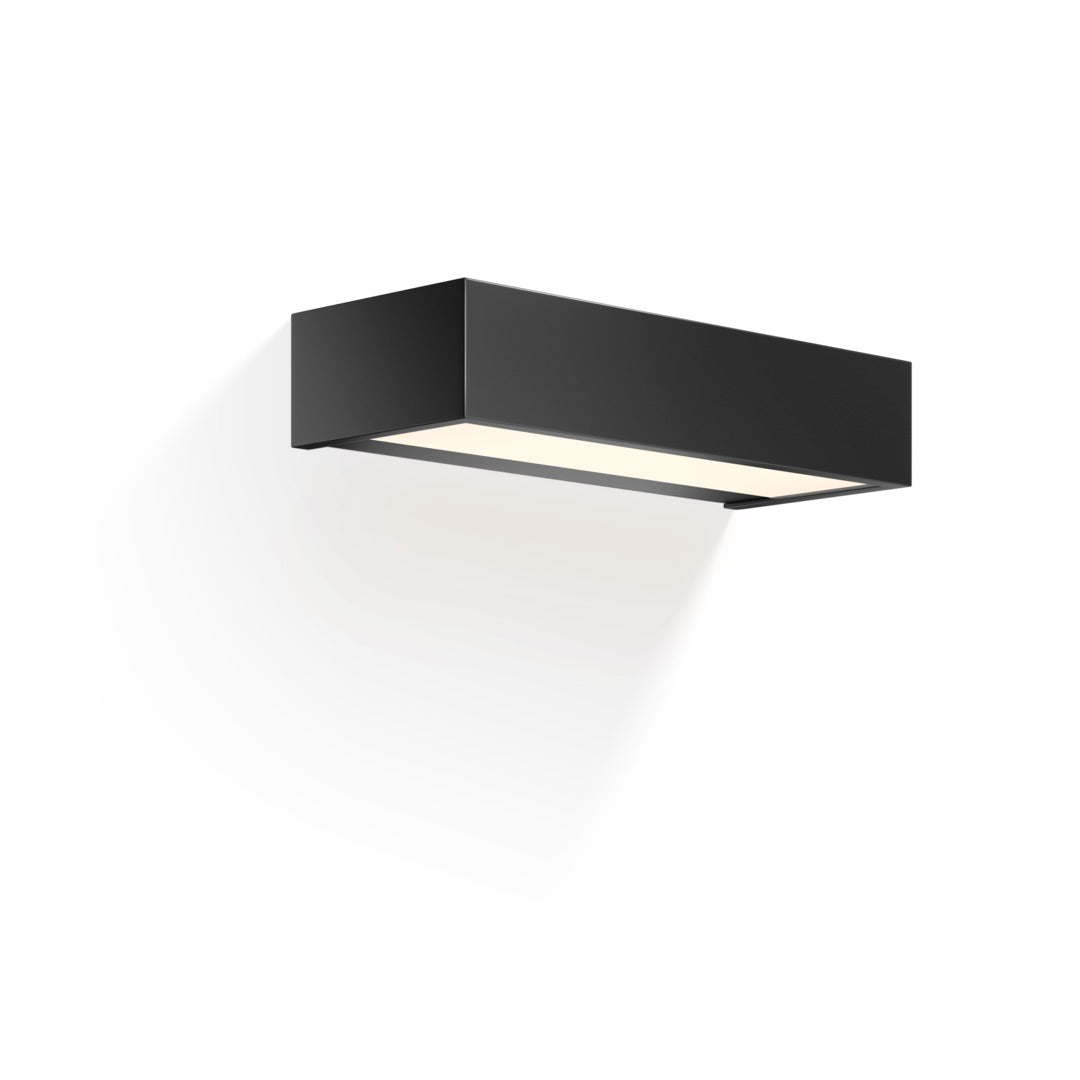 LED Wandlamp - BOX 25, mat zwart.