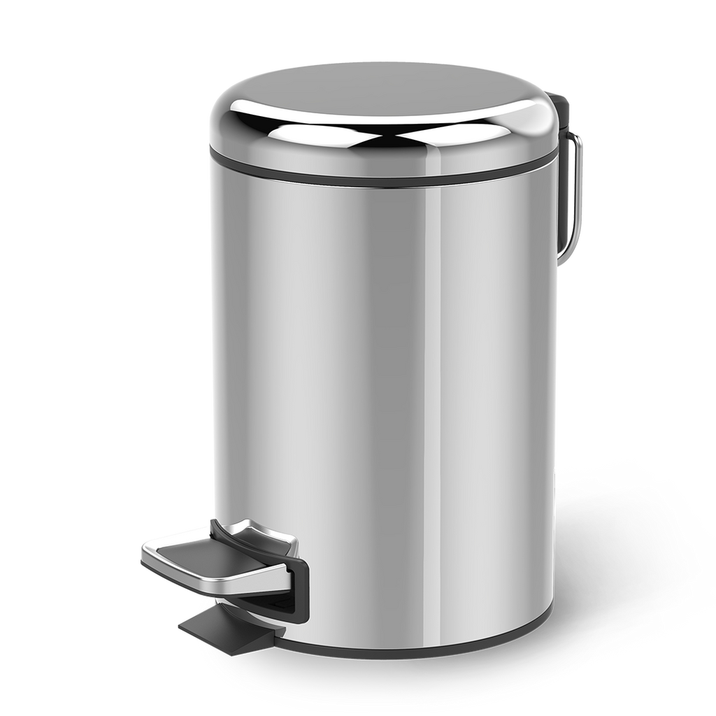 Pedal bin TE35 Stainless steel polished
