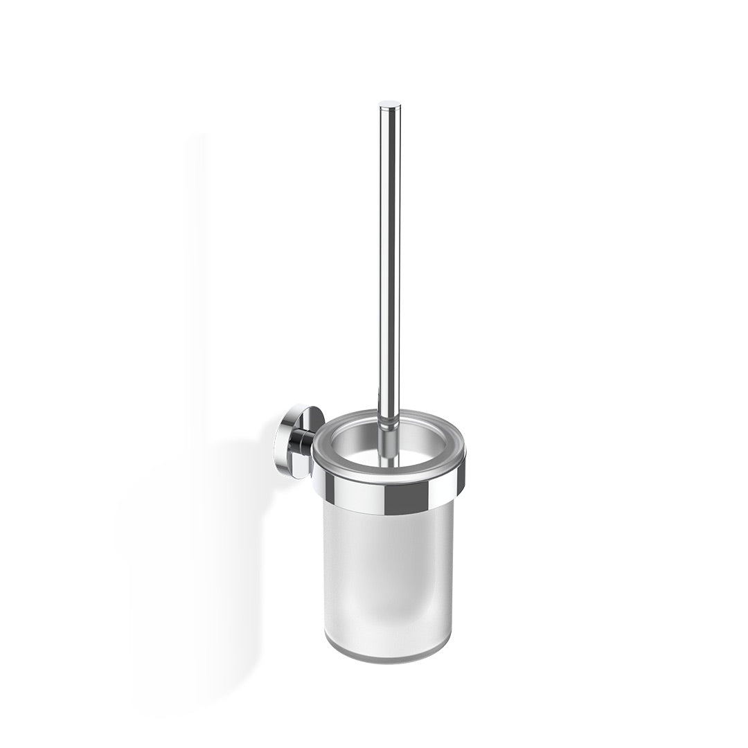 Wall-mounted toilet brush set - BA WBG, chrome.