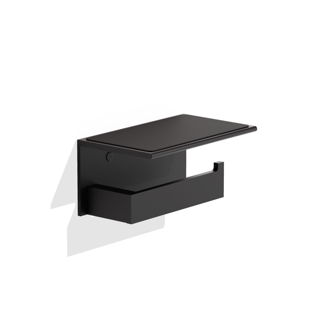 Toilet paper holder - Contract TPH4, matt black.