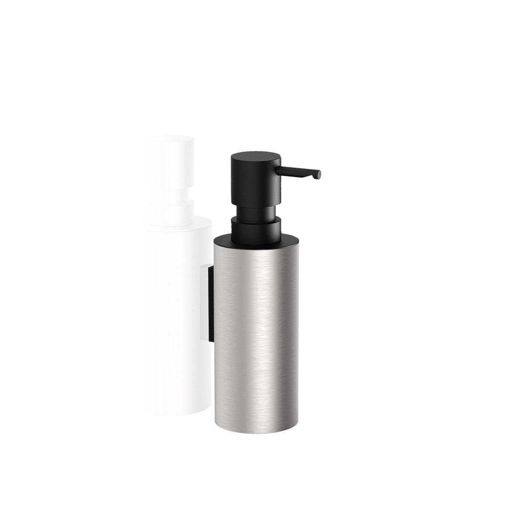 Wall-mounted soap dispenser - MK TEC WSP, stainless steel matt/matt black.