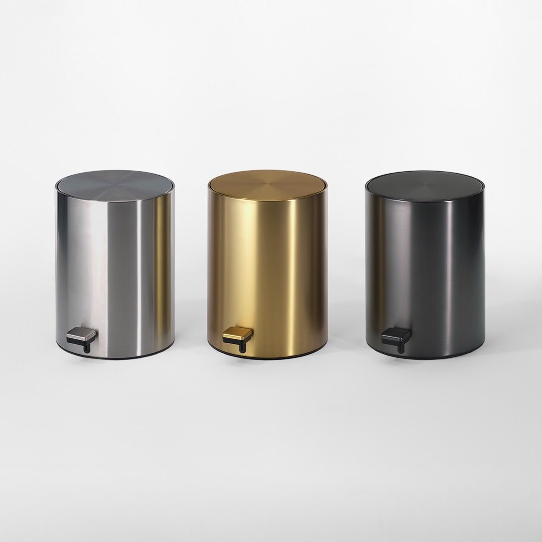 Decor Walther Afvalemmer - TE 50, dark metal matt PVD. - Cees Pronk Store