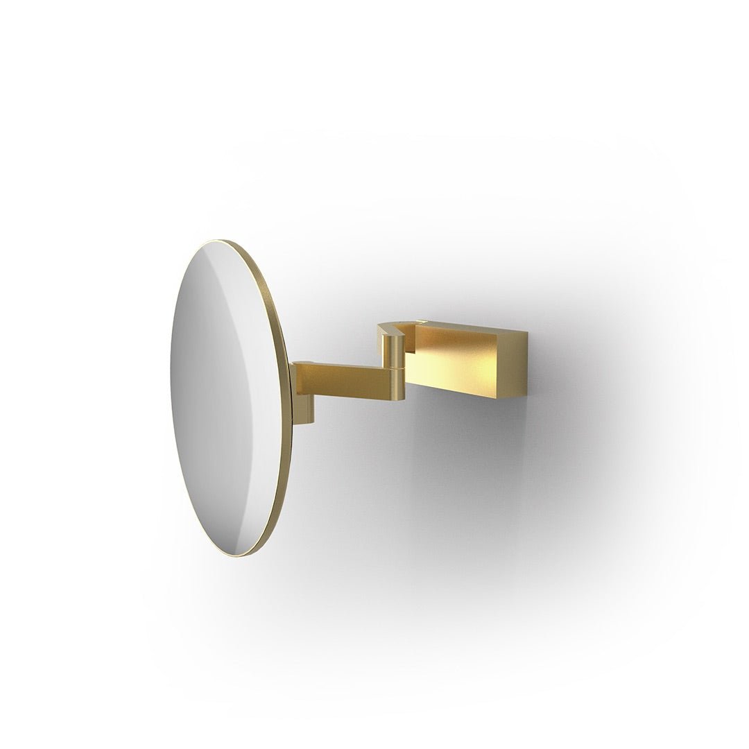 Decor Walther Cosmetische spiegel - VISION R UNLIT 5x, mat goud. - Cees Pronk Store