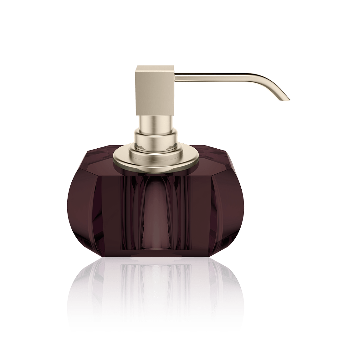 Decor Walther Zeepdispenser - KR SSP - Burgundy / Nickel. - Cees Pronk Store