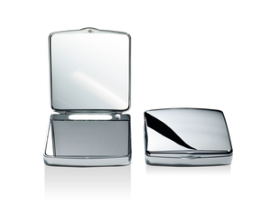 Pocket Cosmetic Mirror Chrome + battery