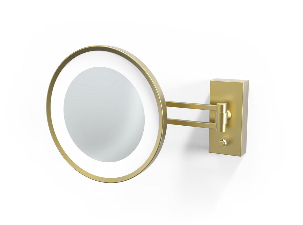 Cosmetic mirror LED 5x magn. BS/V - Gold Matt