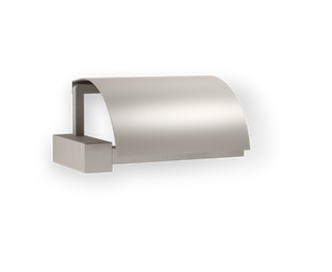Corner Toilet Paper Holder with Lid Fixed TPH4 - Satined Nickel