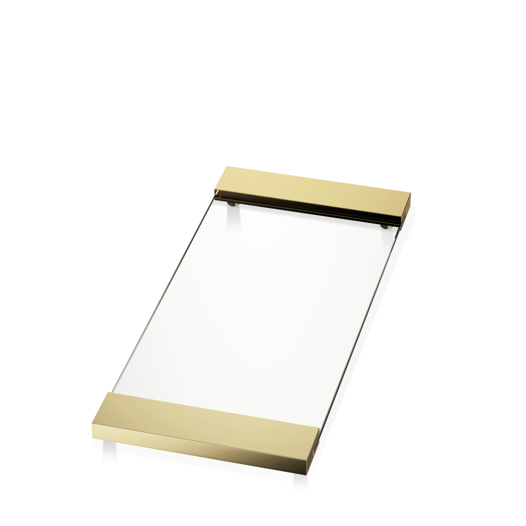 Tray TAB37 Gold-Clear Glass