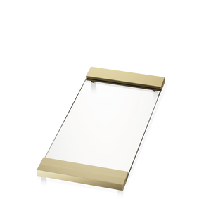 Tray TAB37 Matte Gold / Clear Glass 37x17cm