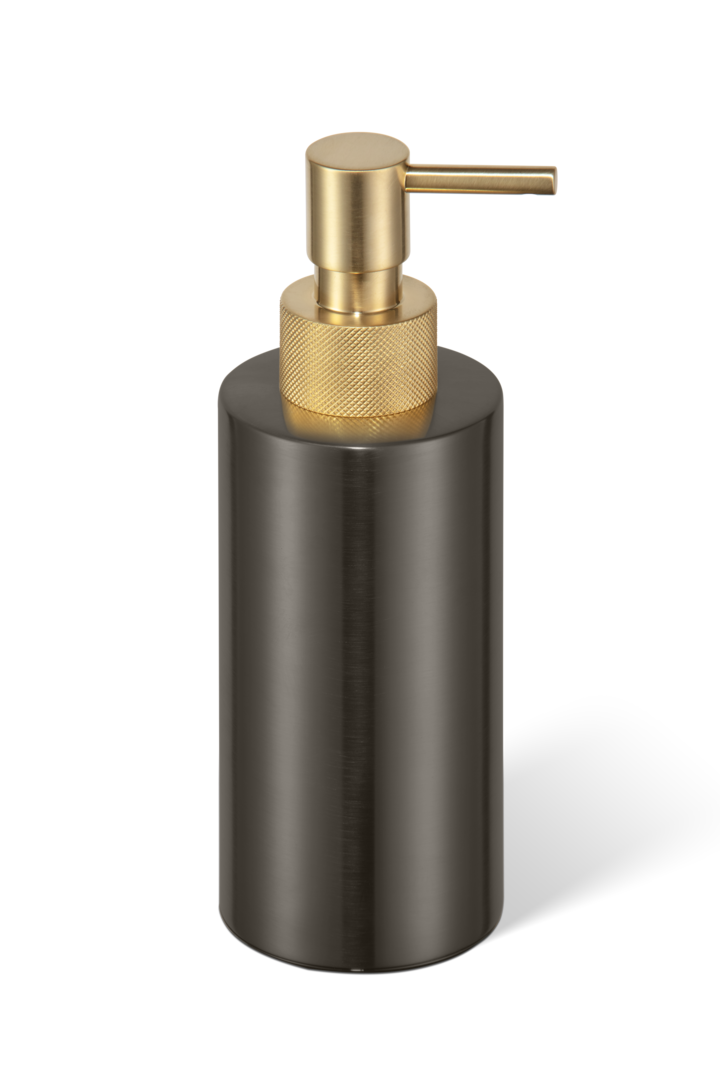 Soap dispenser Club SSP3 Dark bronze / Dark metal matt - matt gold