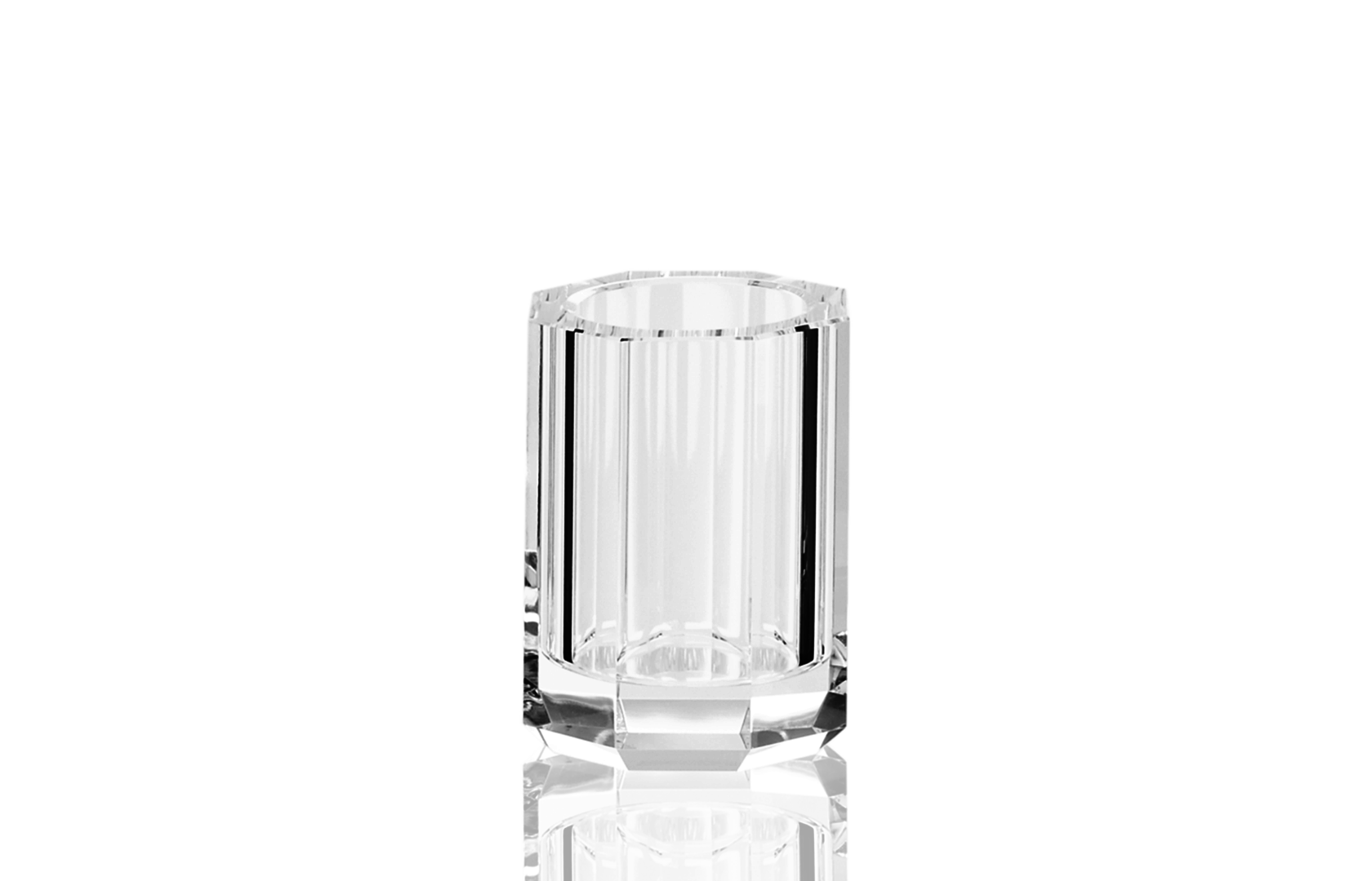 Kristall tumbler / toothbrush holder crystal clear