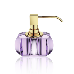 Kristall soap dispenser violet - gold