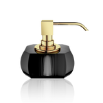 Kristall soap dispenser anthracite - gold