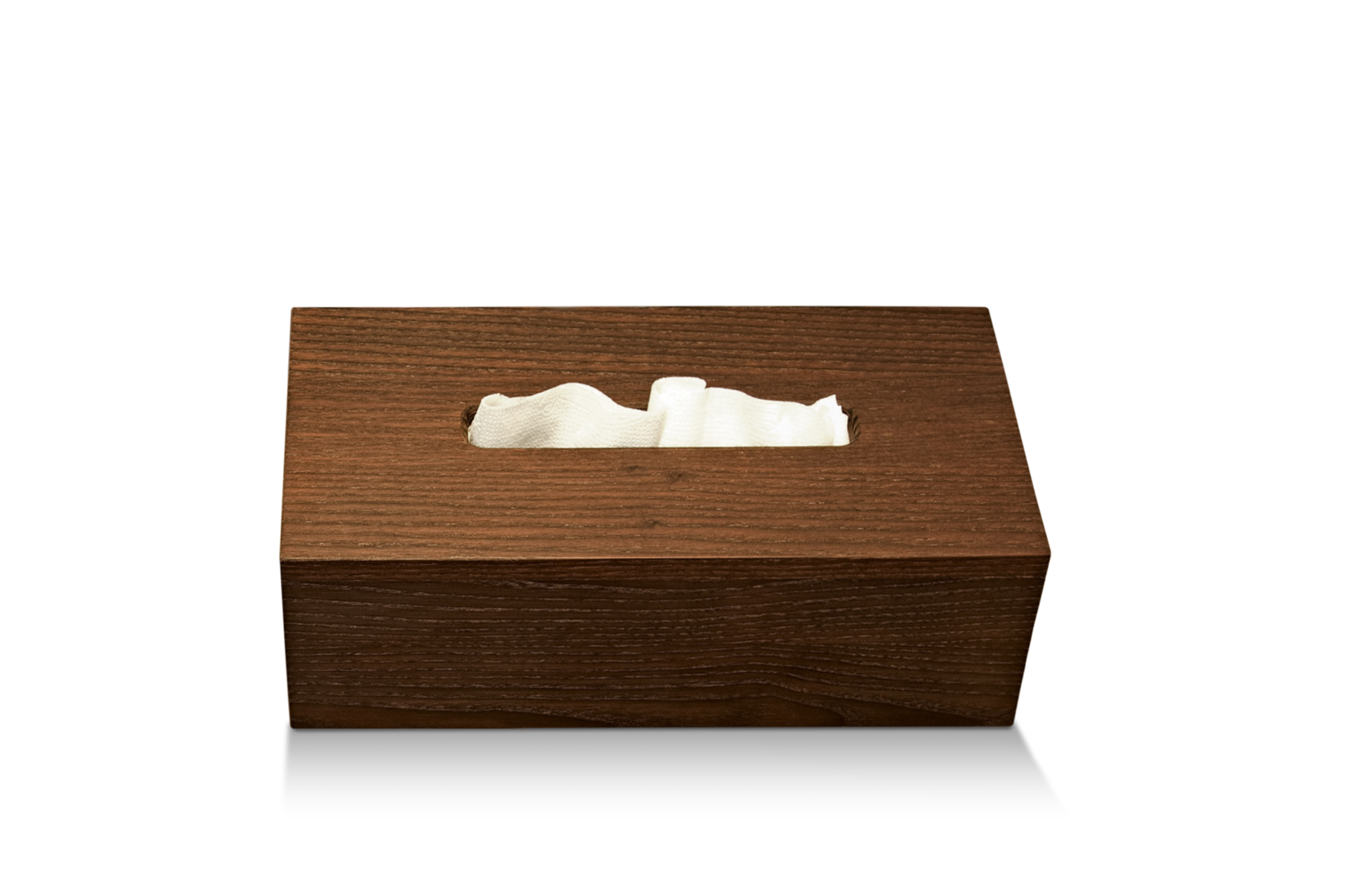 Tissue Box Wood - Ash Dark
