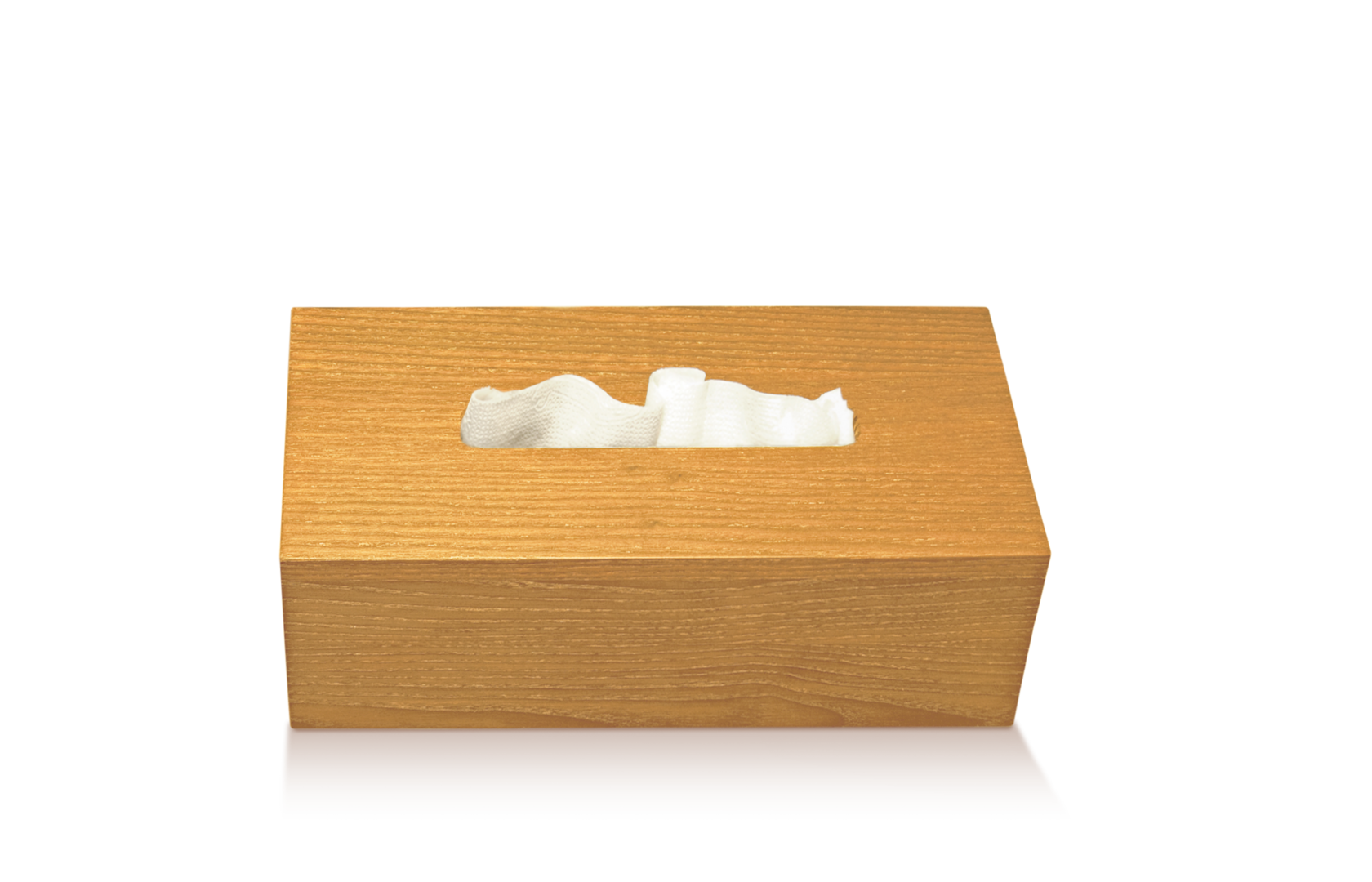 Tissue Box Wood - Ash Light
