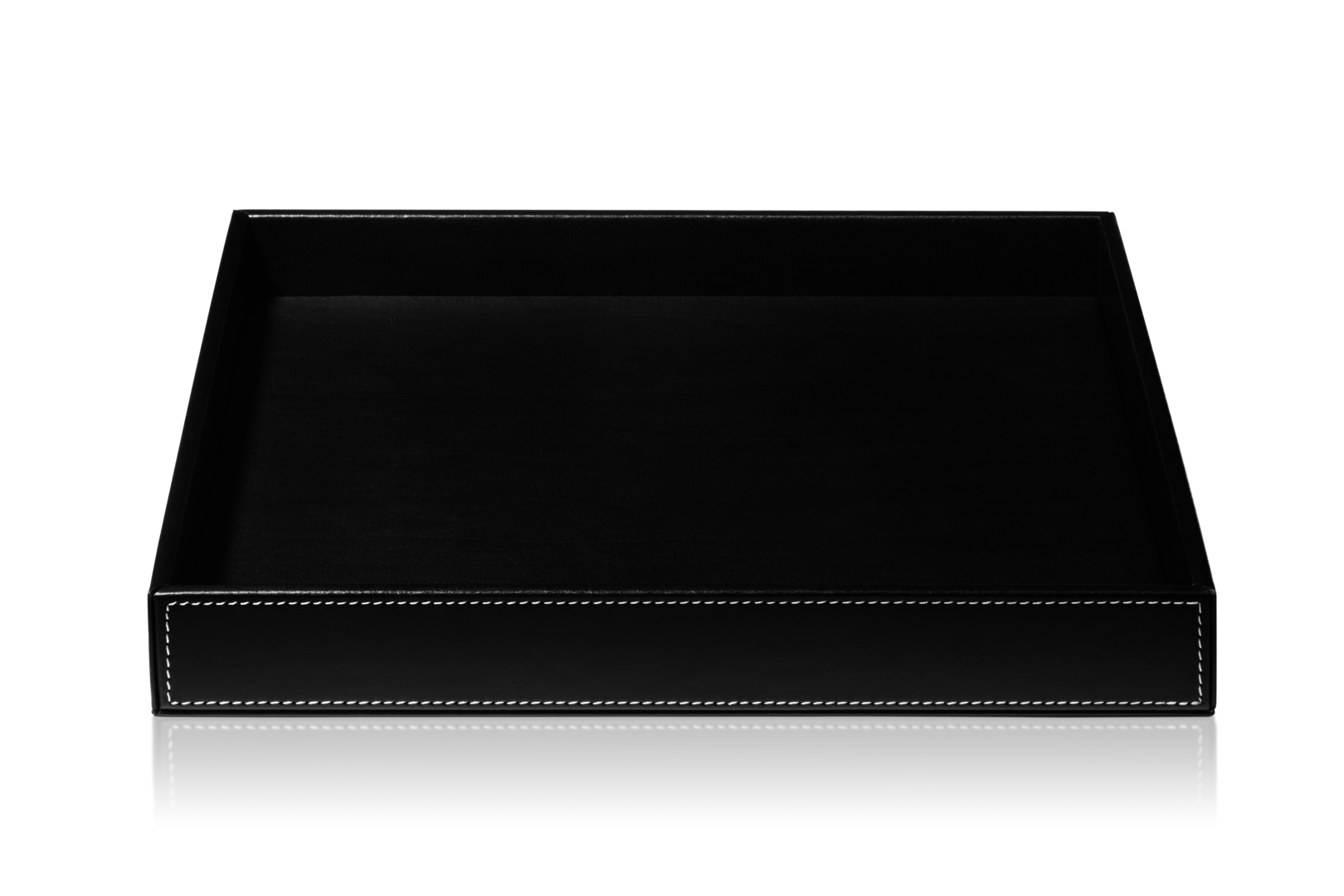 Tab Q Brownie - Multi Purpose Shelf / Tray - Artificial Leather - Black