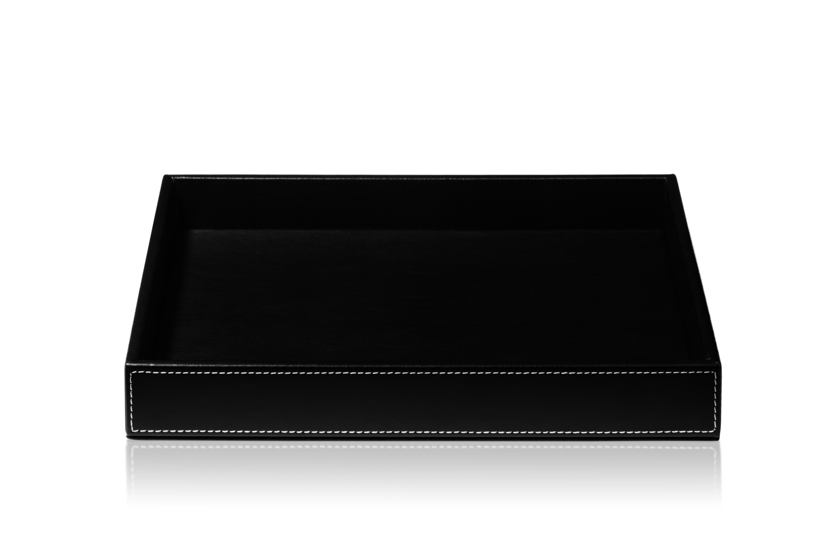 Tab R Brownie - Multi Purpose Shelf / Tray - Artificial Leather - Black