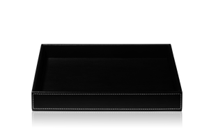 Tab R Brownie - Multi Purpose Shelf / Tray - Artificial Leather - Black