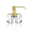 Soap Dispenser Kristall  Crystal Clear - Matt Gold