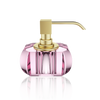Soap Dispenser Kristall Pink - Gold Matt