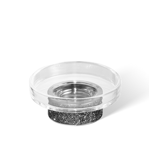Soap Dish Rocks STS Swarovski Chrome - Clear Glass