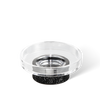 Soap Dish Rocks STS Swarovski Matte Black - Clear Glass